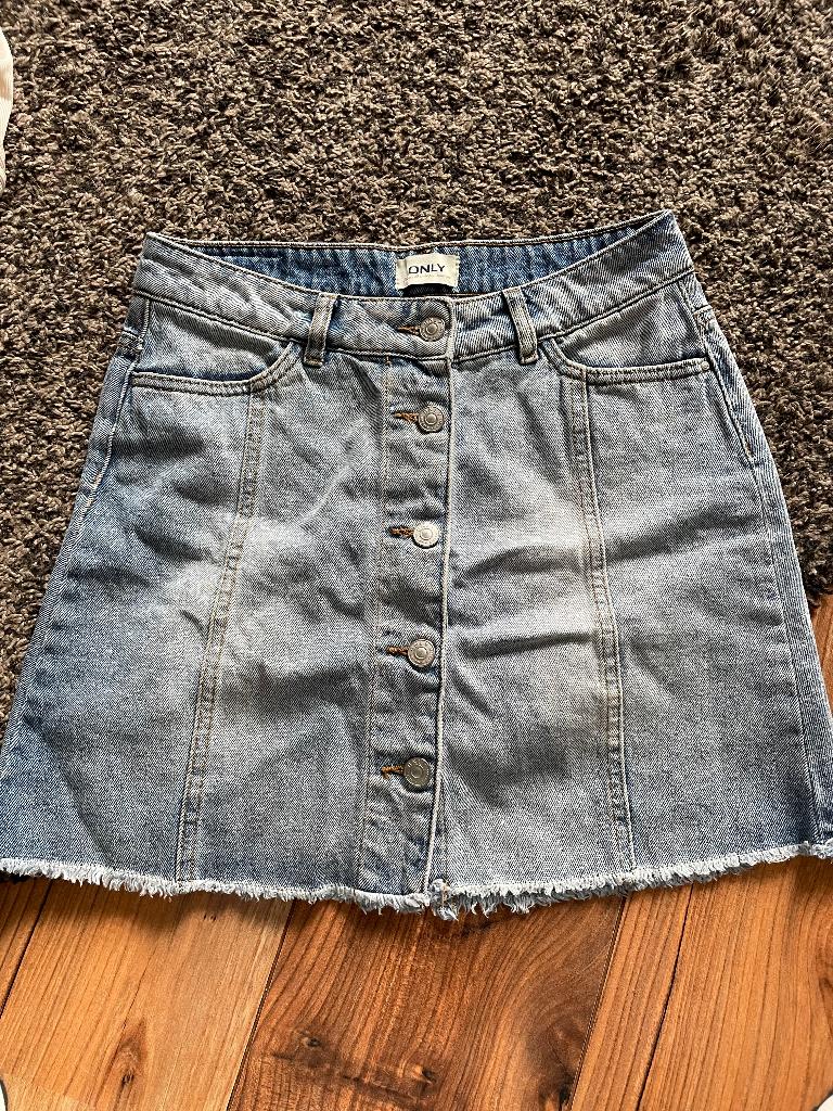 Spijkerrok Only in maat 34, Ophalen, Only, Blauw, Zo goed als nieuw