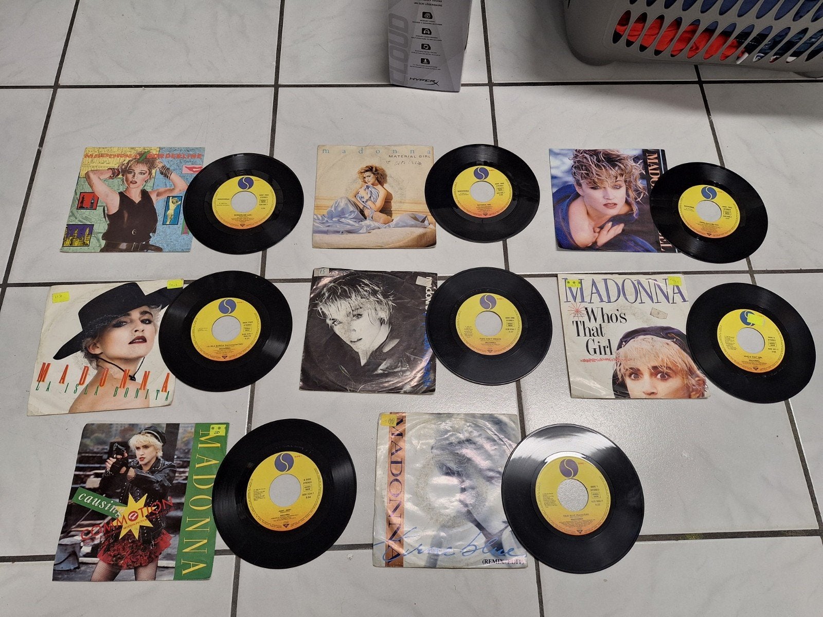 Madonna 7 inch vinyl singles collectie (8 stuks), Cd's en Dvd's, Vinyl Singles, Gebruikt, 7 inch, Pop, EP