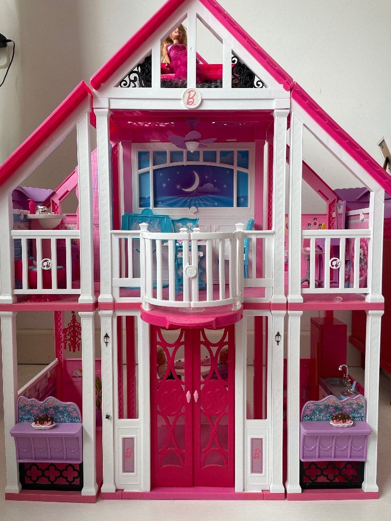 Barbie Droomhuis - Groot Poppenhuis met Meubels, Ophalen, Gebruikt, Poppenhuis