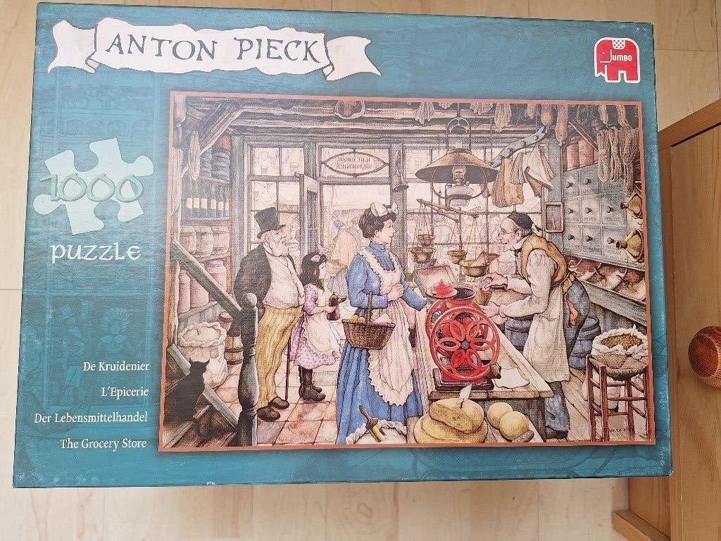 Legpuzzel Anton Pieck de kruidenier, Ophalen of Verzenden, 500 t/m 1500 stukjes, Gebruikt, Legpuzzel