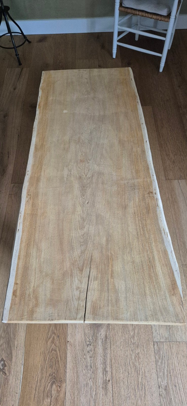 Robust eiken boomstam salontafel, Ophalen, Eikenhout, 50 tot 100 cm, Zo goed als nieuw