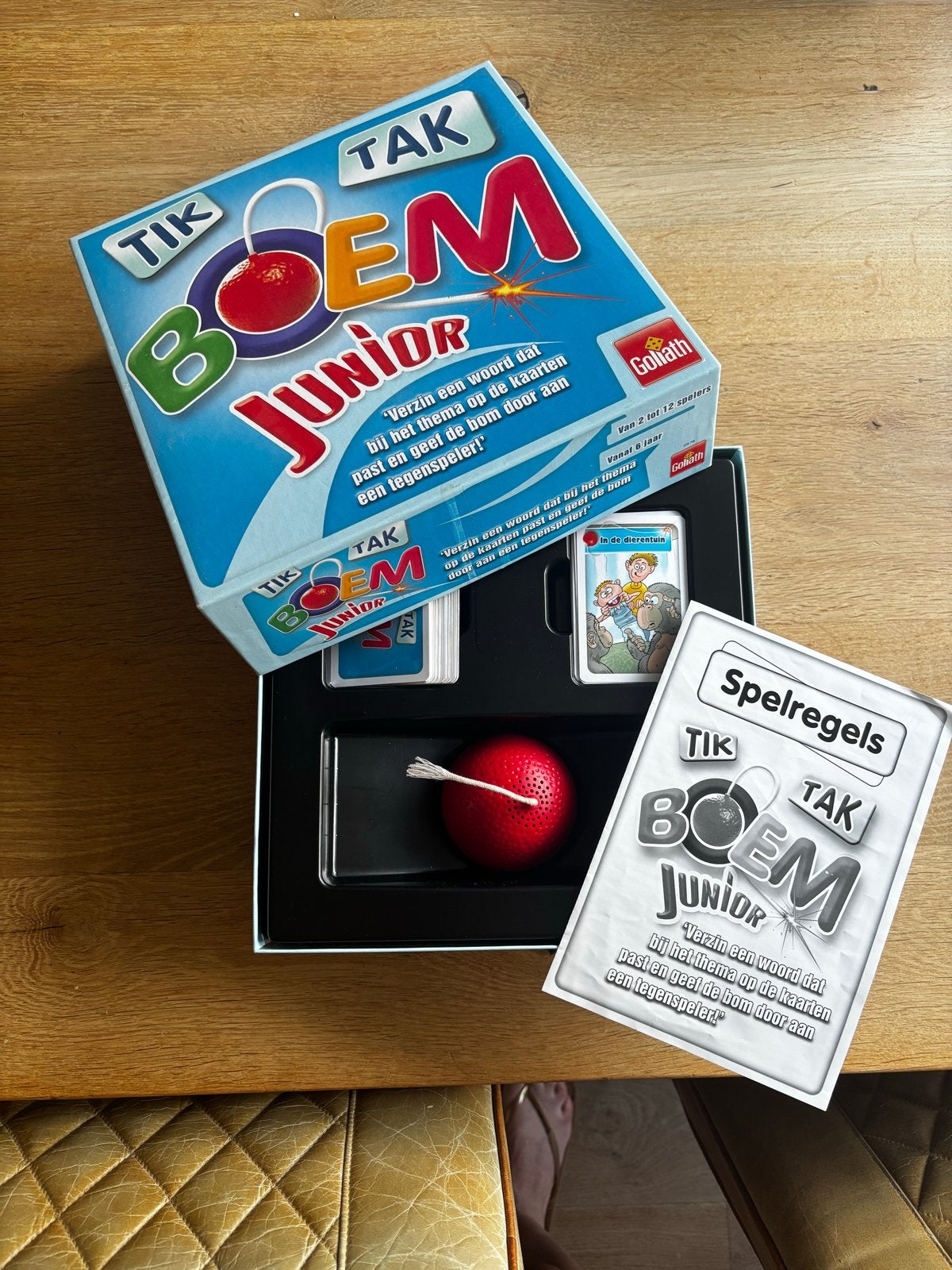 Tik Tak Boem Junior - Leuk gezelschapsspel voor kinderen, Een of twee spelers, Ophalen of Verzenden, Gebruikt