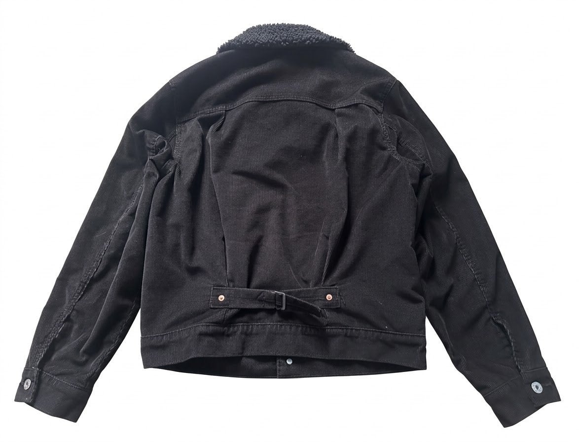 Levis corduroy trucker jack cinch back maat XS/S, Ophalen of Verzenden, Zo goed als nieuw, Maat 36 (S), Zwart