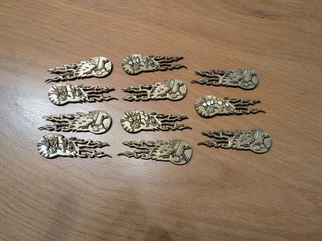 Warhammer Charge/ flee counters, Hobby en Vrije tijd, Wargaming, Ophalen of Verzenden, Zo goed als nieuw, Warhammer