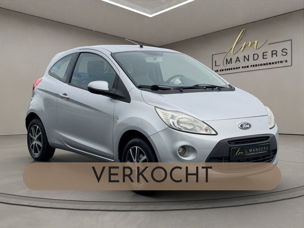Ford Ka 1.2 Titanium 2009 ZILVER | Airco | APK | Benzine, Gebruikt, 1242 cc, 4 cilinders, 4 stoelen