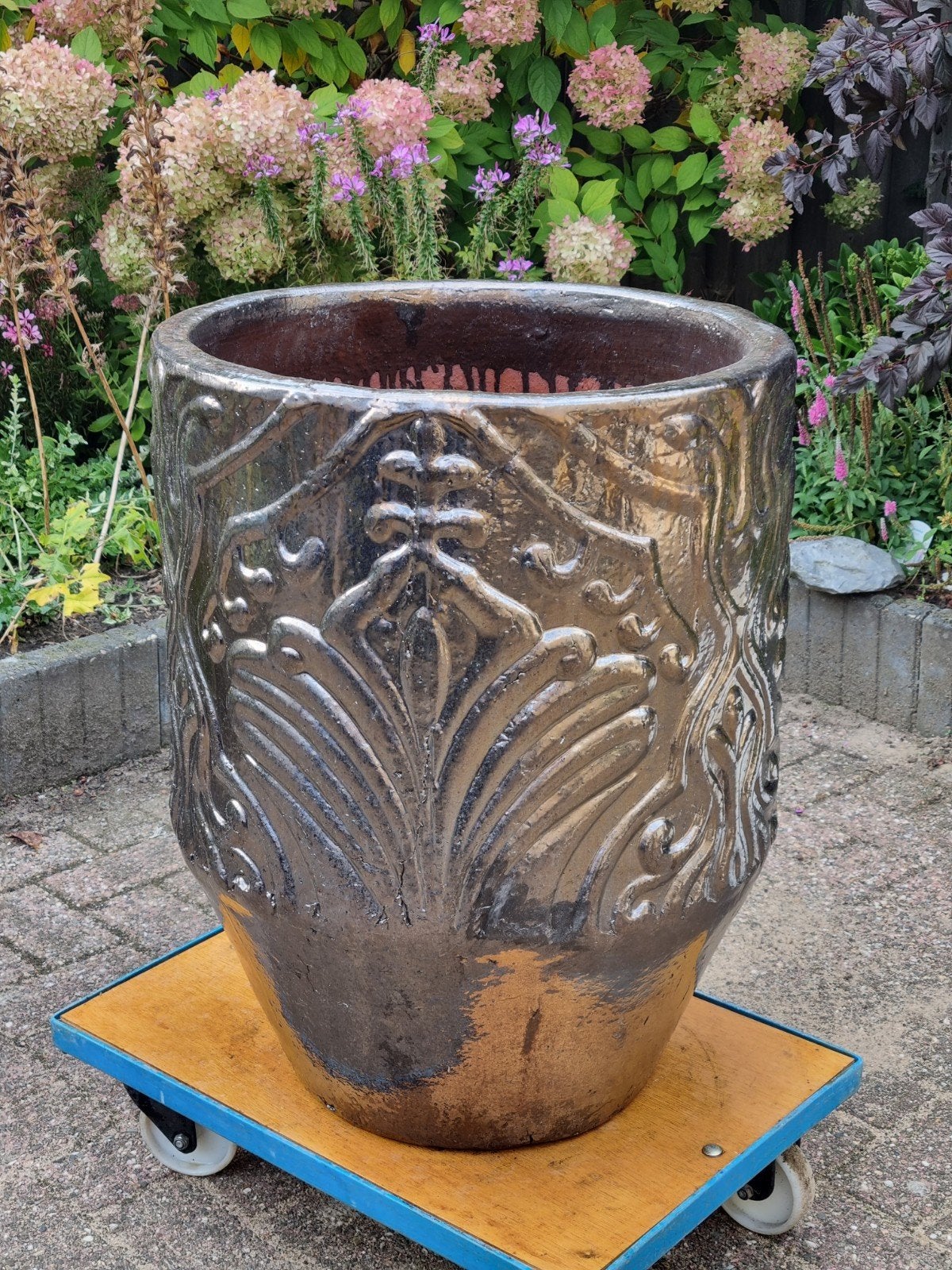 Prachtige Plantenbak
65 cm hoog  BEAUTY BAROQUE, Tuin en Terras, Ophalen, Gebruikt, 40 cm of meer, Rond