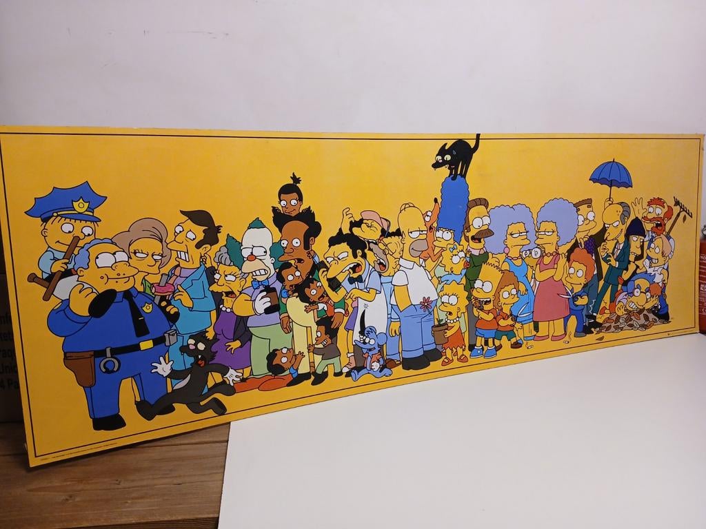The Simpsons grote muurplaat 52,5x157cm met ophanghaakjes, Ophalen, Zo goed als nieuw
