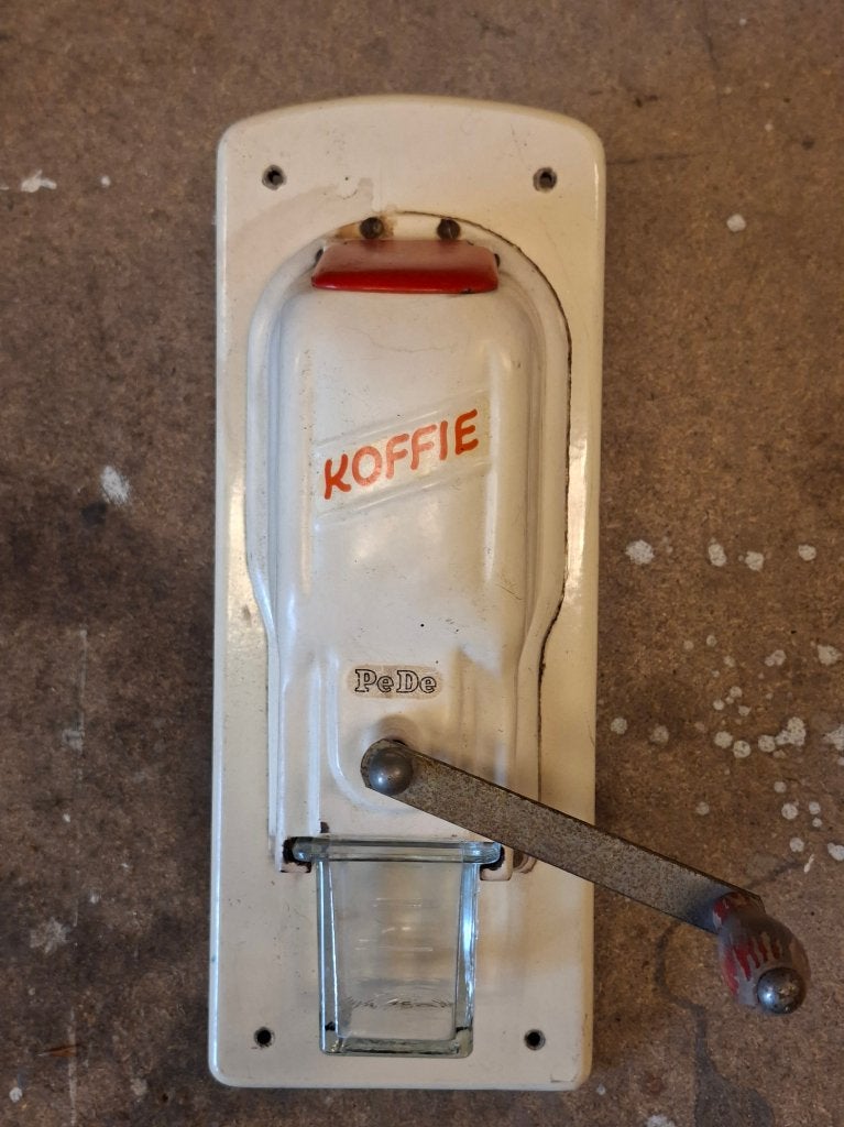 Vintage koffiemolen PeDe, Antiek en Kunst, Ophalen