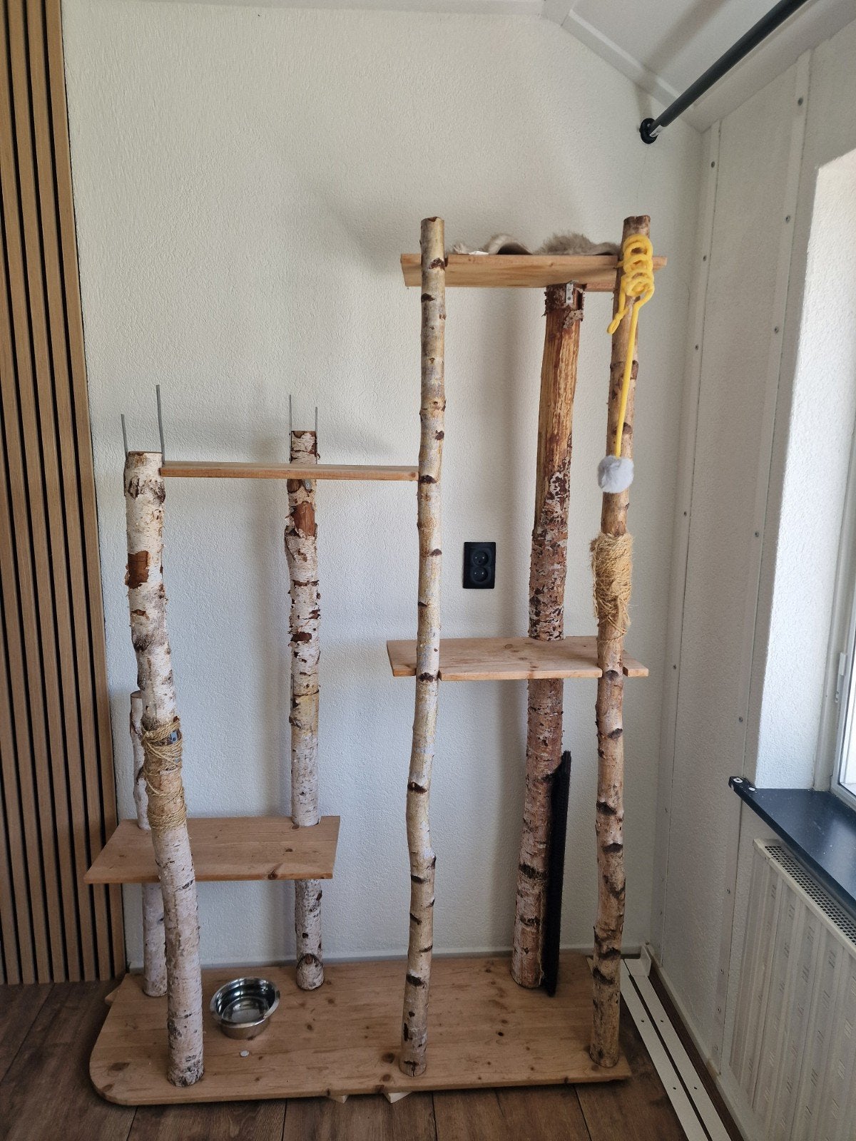 Grote kattenkrabpaal boomstam, Dieren en Toebehoren, Ophalen, Gebruikt, Krabpaal