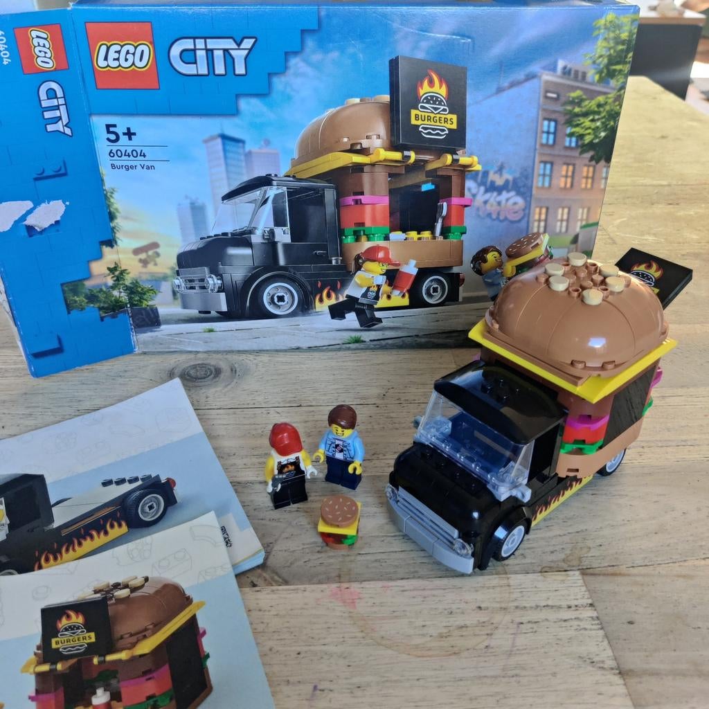 Lego City Burger Van 60404 - Zo goed als nieuw, City, Ophalen of Verzenden, Zo goed als nieuw, Complete set