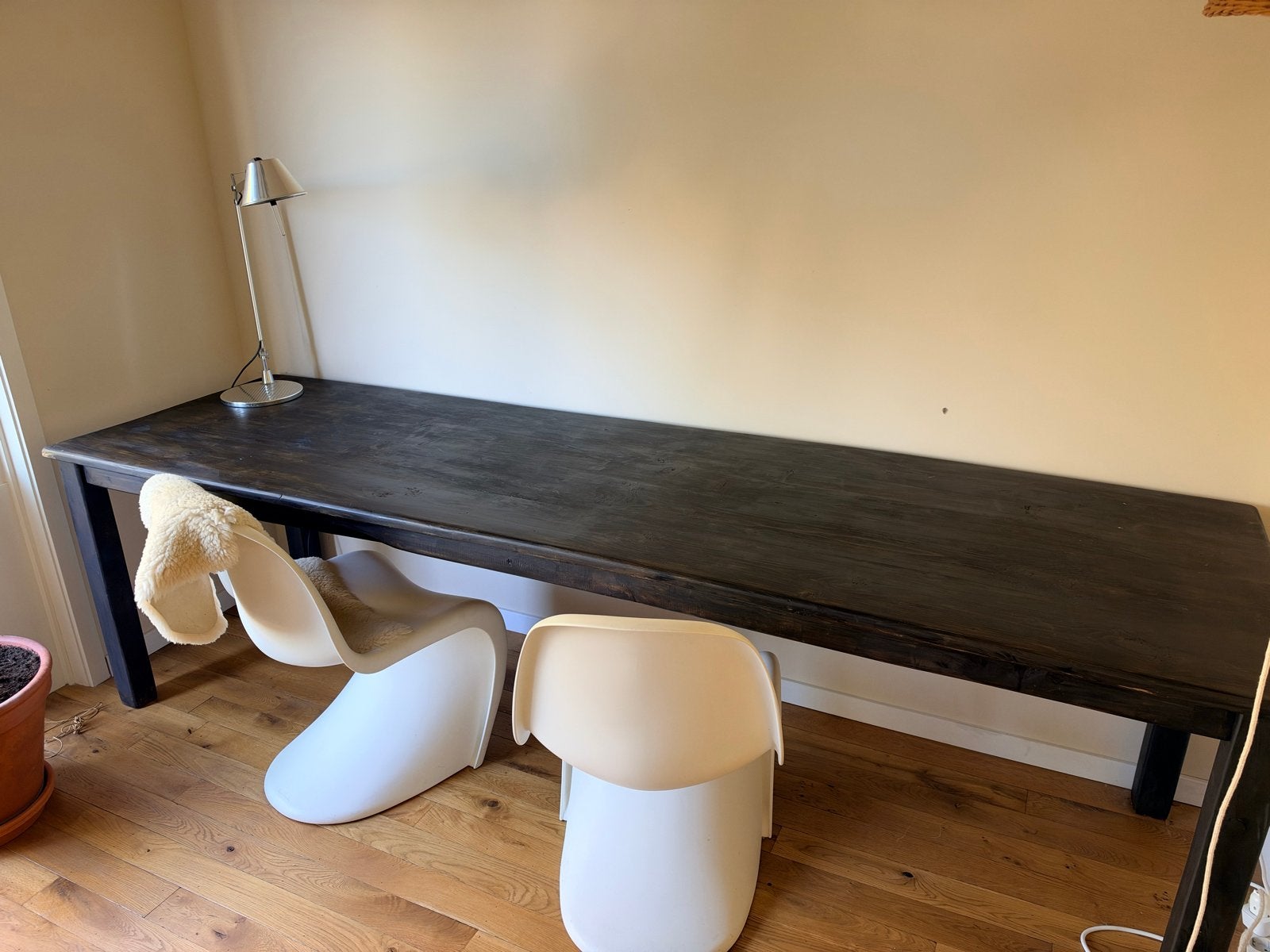 Antieke Kloostertafel - Massief Hout - 270x79x77.5 cm, Ophalen