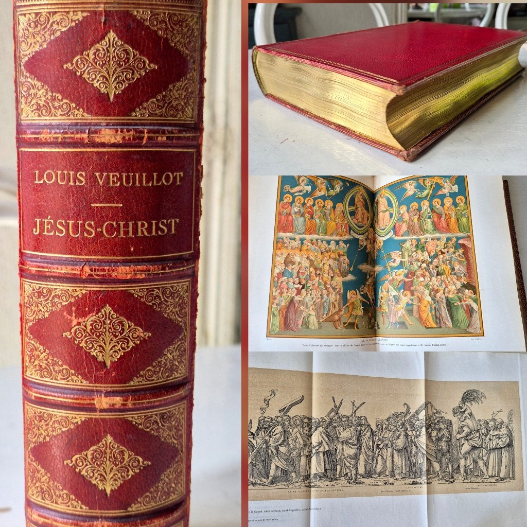 Louis Veillot:  Jesus-Christ, 1875 gesigneerde 1e druk., Verzenden