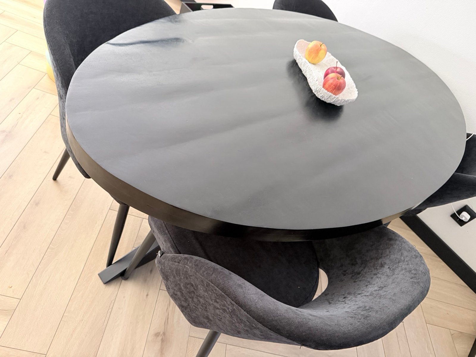 Eettafel + stoelen, Huis en Inrichting, Tafels | Eettafels, Ophalen, 50 tot 100 cm, Zo goed als nieuw, 150 tot 200 cm
