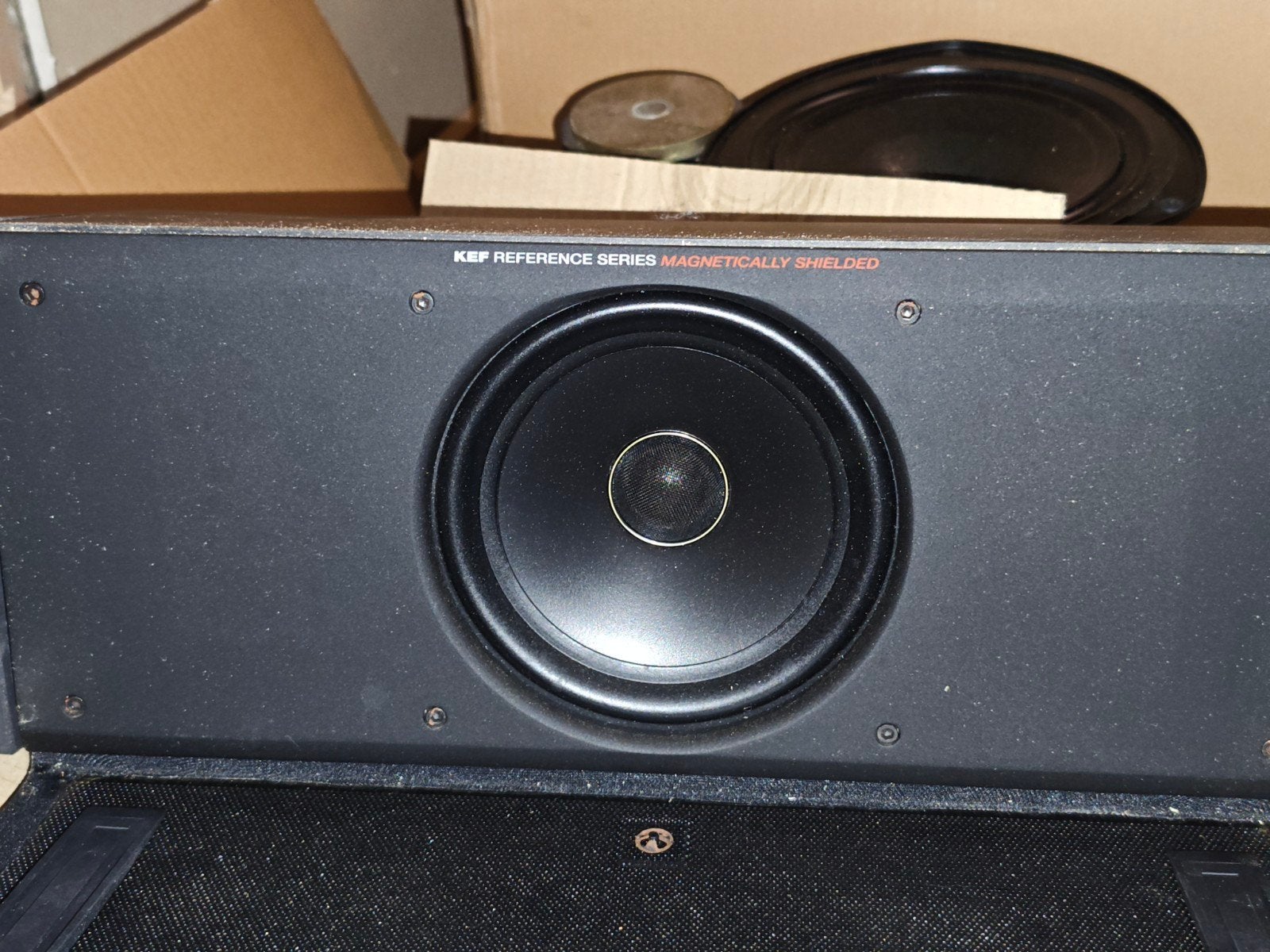 kef reference 100 center speaker., Overige merken, Gebruikt, Ophalen of Verzenden, 60 tot 120 watt