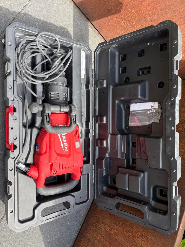 Milwaukee K1000S Hakhamer- SDS MAX 26 joule nieuwstaat!, 600 watt of meer, Boor- en/of Breekhamer, Ophalen of Verzenden, Zo goed als nieuw