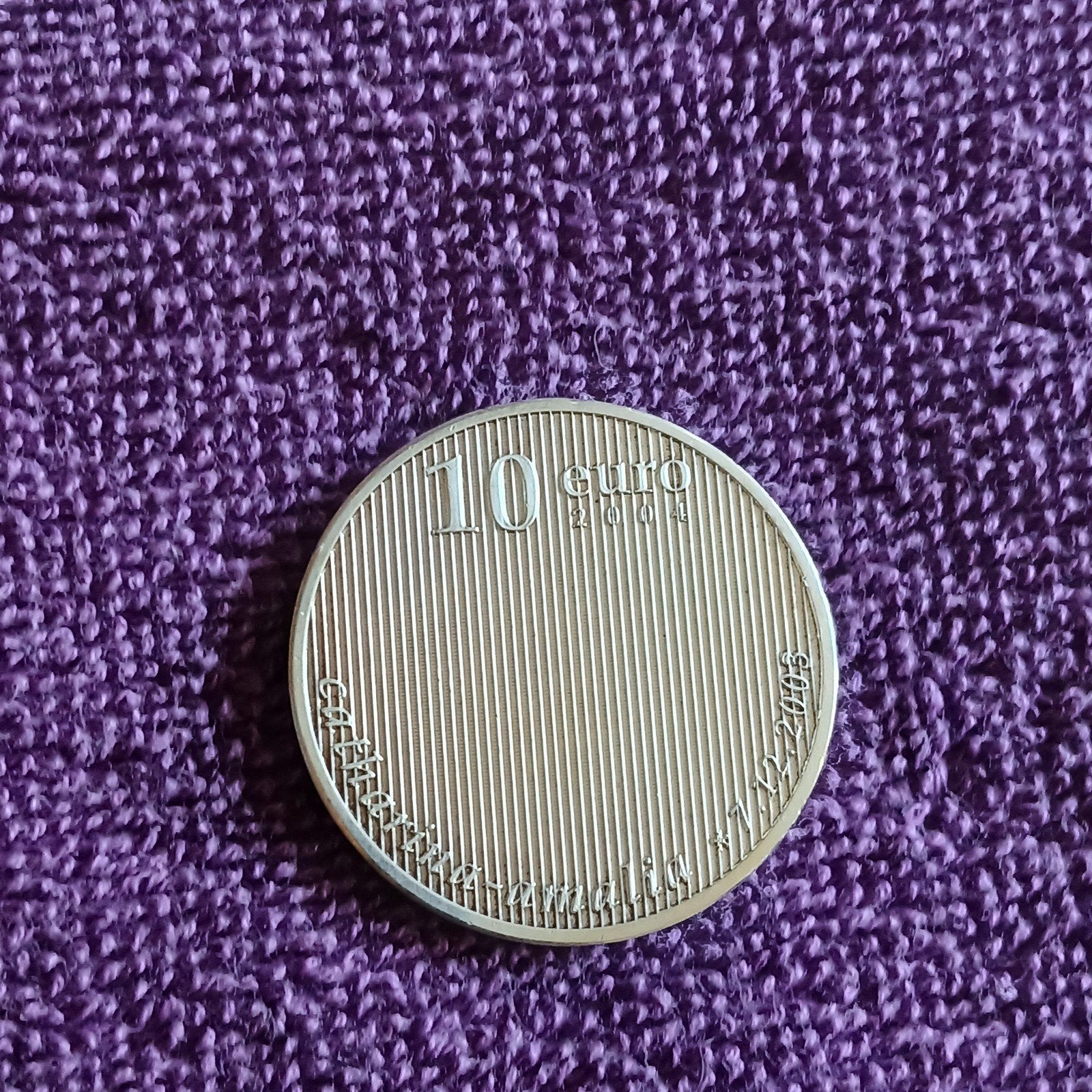 Zilveren 10 Euro Munt 2003 - Geboorte Prinses Amalia, Koningin Beatrix, Euro's, Ophalen of Verzenden, Losse munt