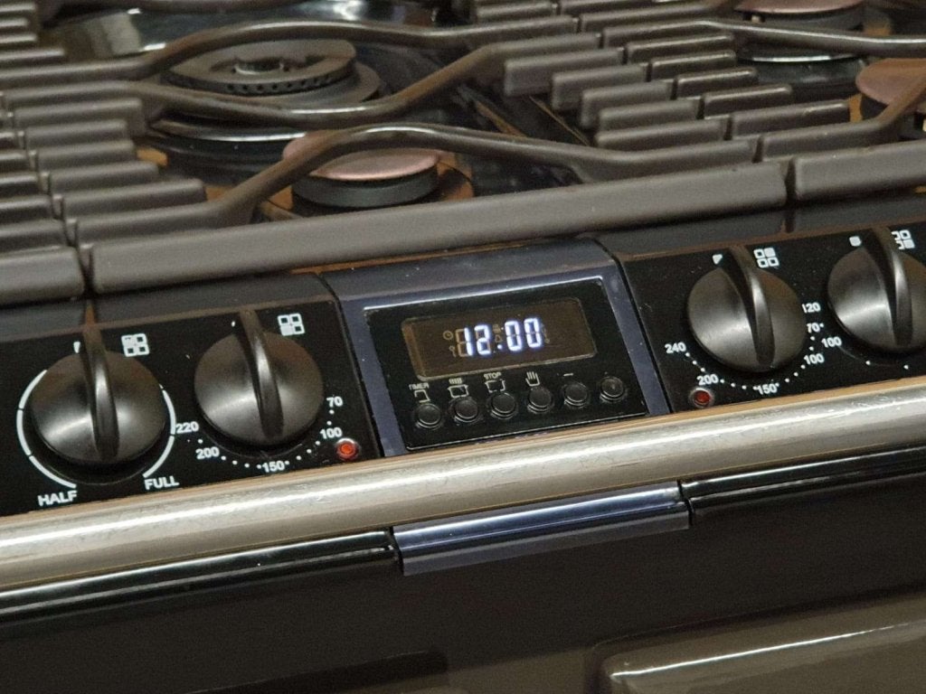 🔥AGA SIX FOUR Fornuis 100cm bruin/ Mocca 4 elektrisch ovens, Witgoed en Apparatuur, Fornuizen, Niet ingevuld, 60 cm of meer, Niet ingevuld