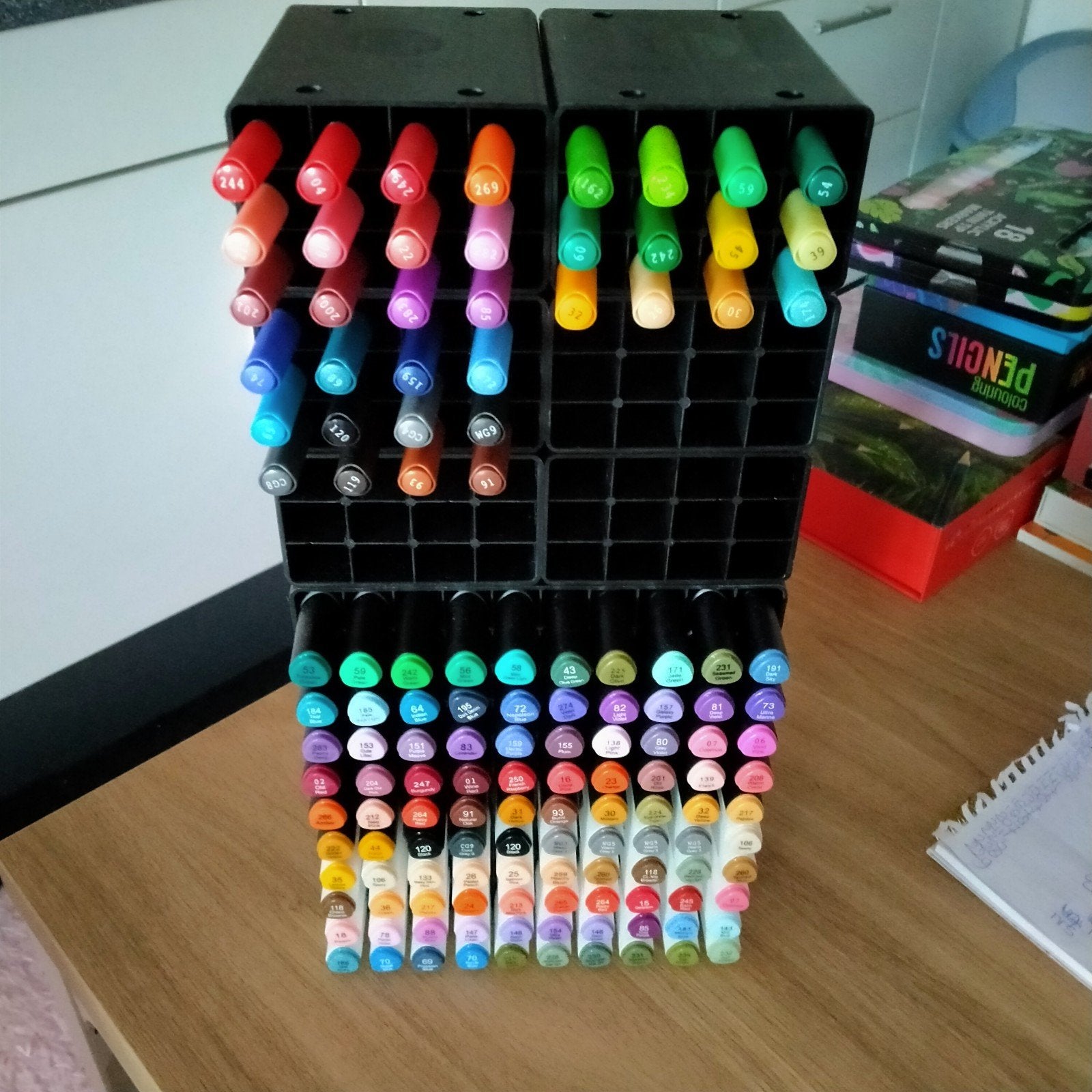 decotime twinmarkers NIEUW met trays, Hobby en Vrije tijd, Tekenen, Ophalen of Verzenden, Nieuw, Potlood of Stift