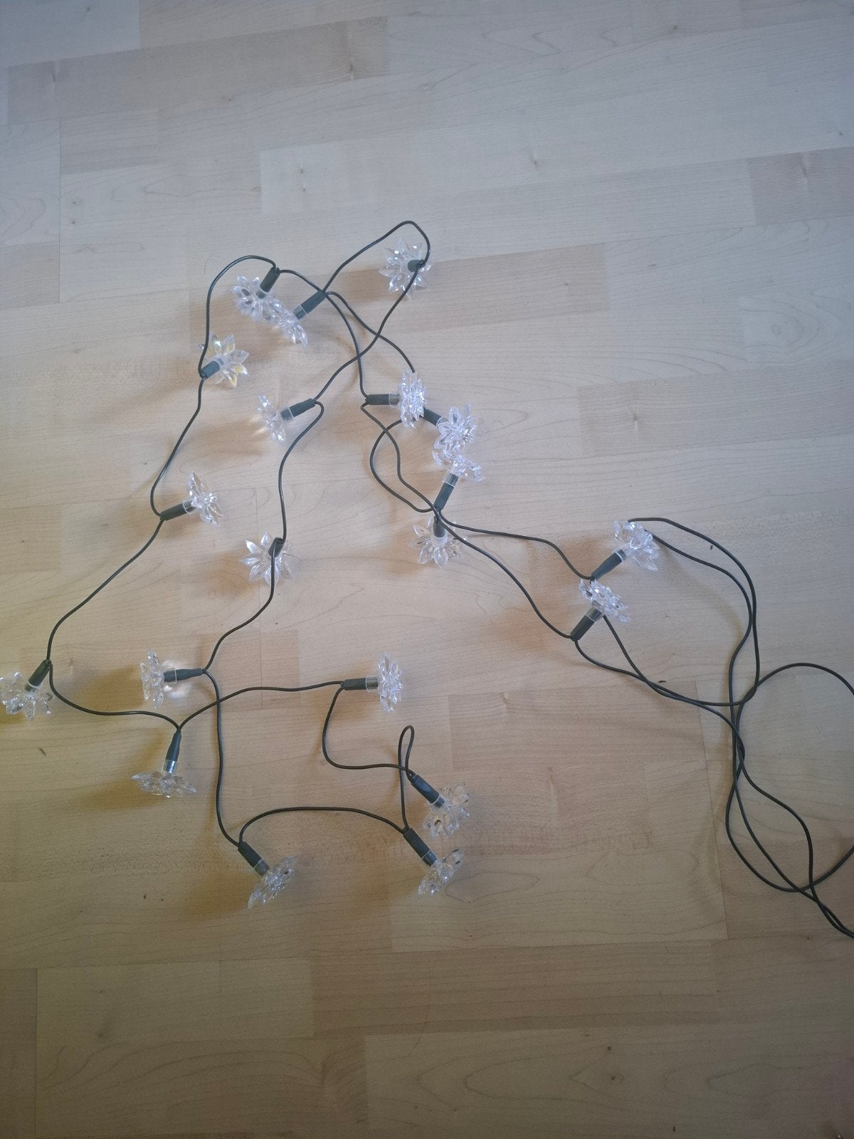 lichtsnoer met bloemen op stroom, Ophalen of Verzenden, Gebruikt