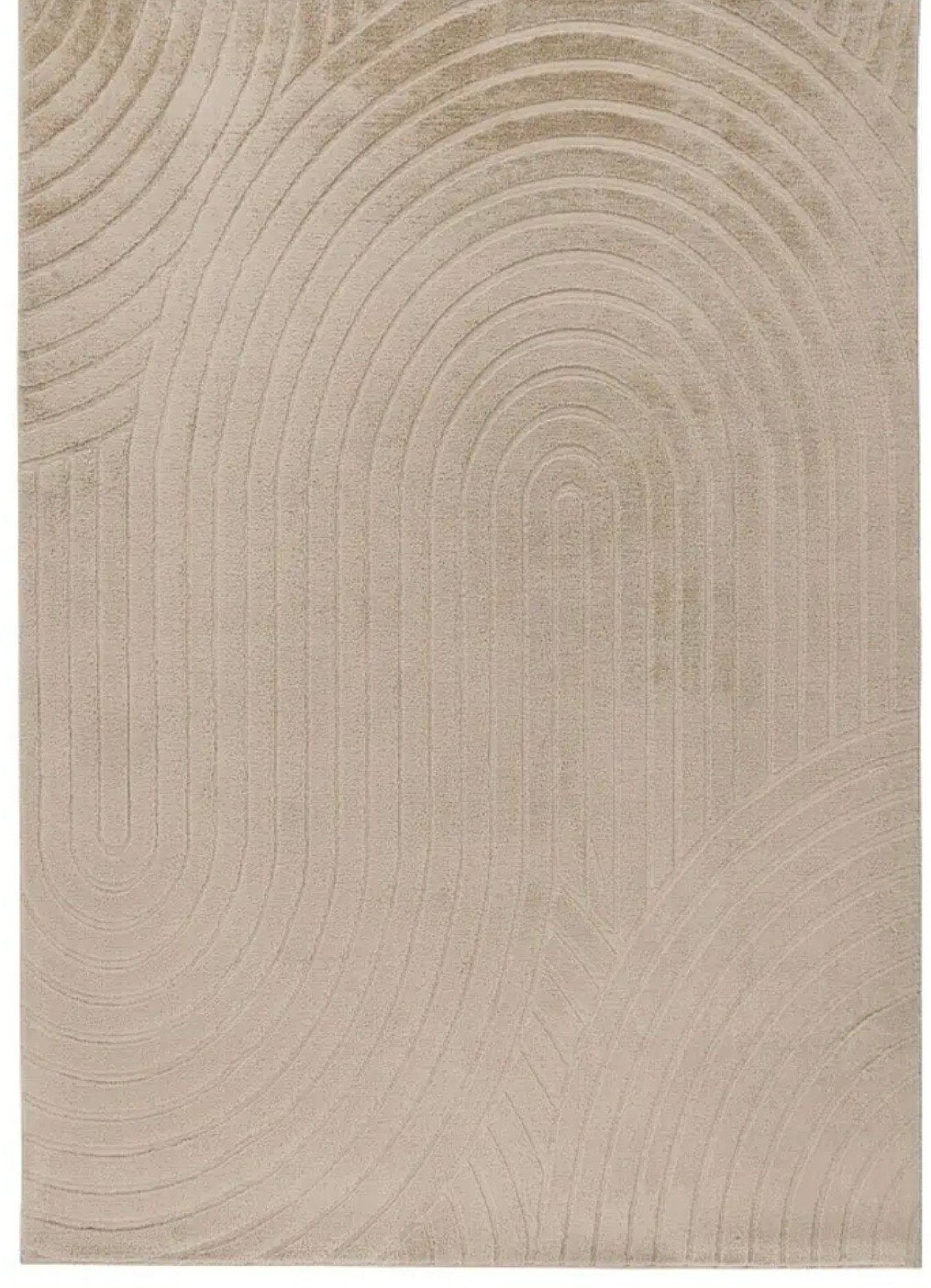 Beige Vloerkleed 160x230 cm - Modern Design, Beige, 150 tot 200 cm, Ophalen of Verzenden, Rechthoekig