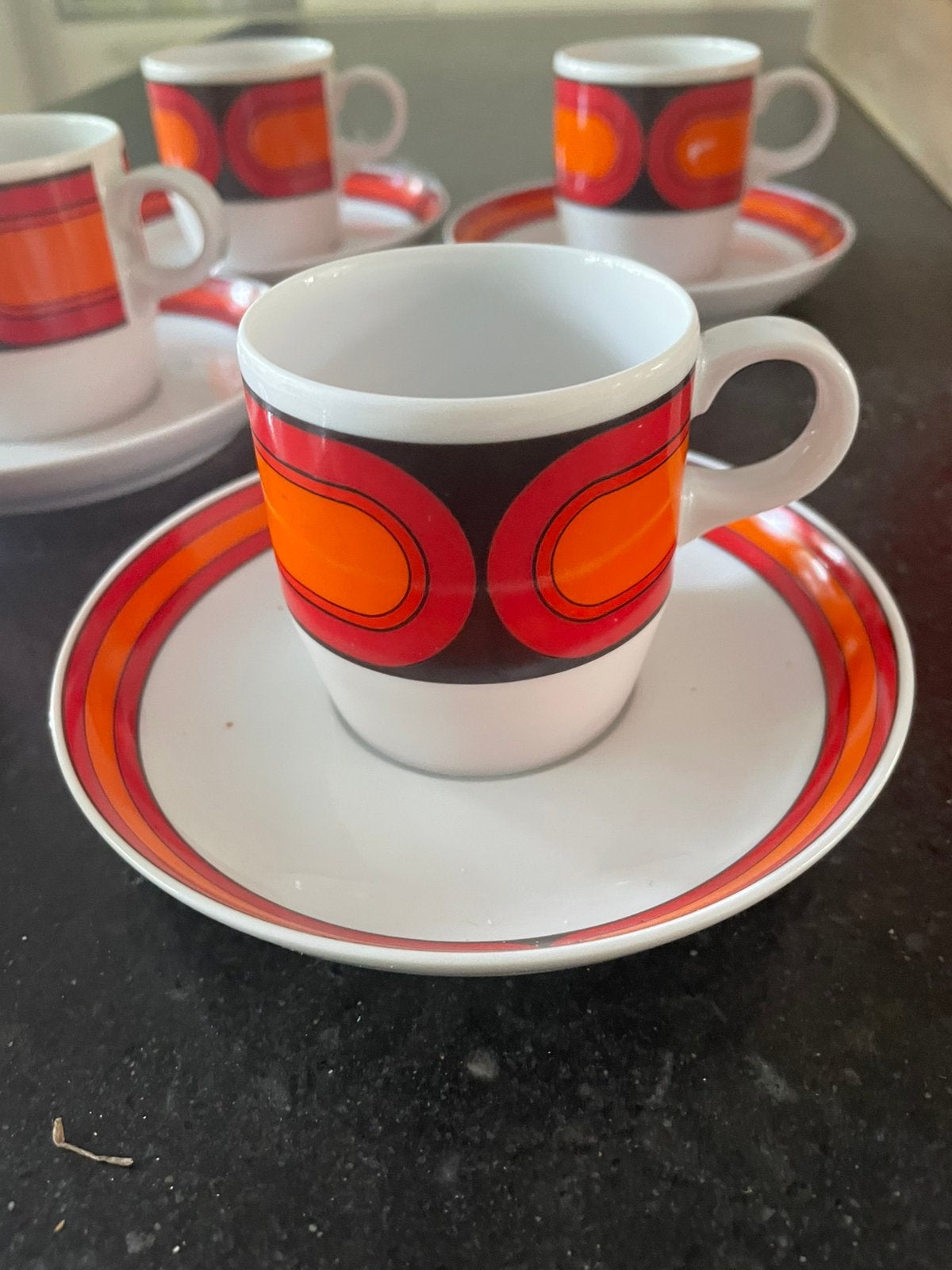 Arzberg Sizilia 6 koffiekopjes, Huis en Inrichting, Keuken | Servies, Ophalen of Verzenden, Zo goed als nieuw, Overige stijlen