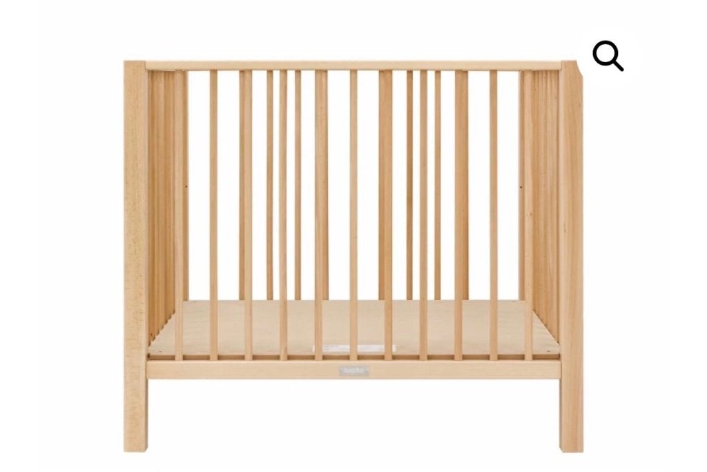 Bopita box Sill Naturel met matras en kussen, Ophalen, Zo goed als nieuw, Vierkant, In hoogte verstelbaar