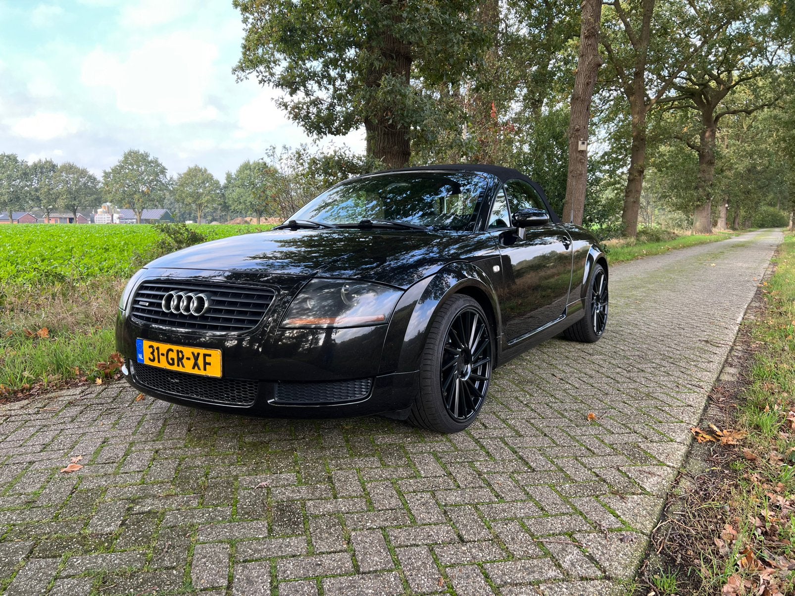 Audi TT 1.8 T Roadster Quattro 132KW 2001 Zwart, Auto's, Dealer onderhouden, TT, 1440 kg, Zwart