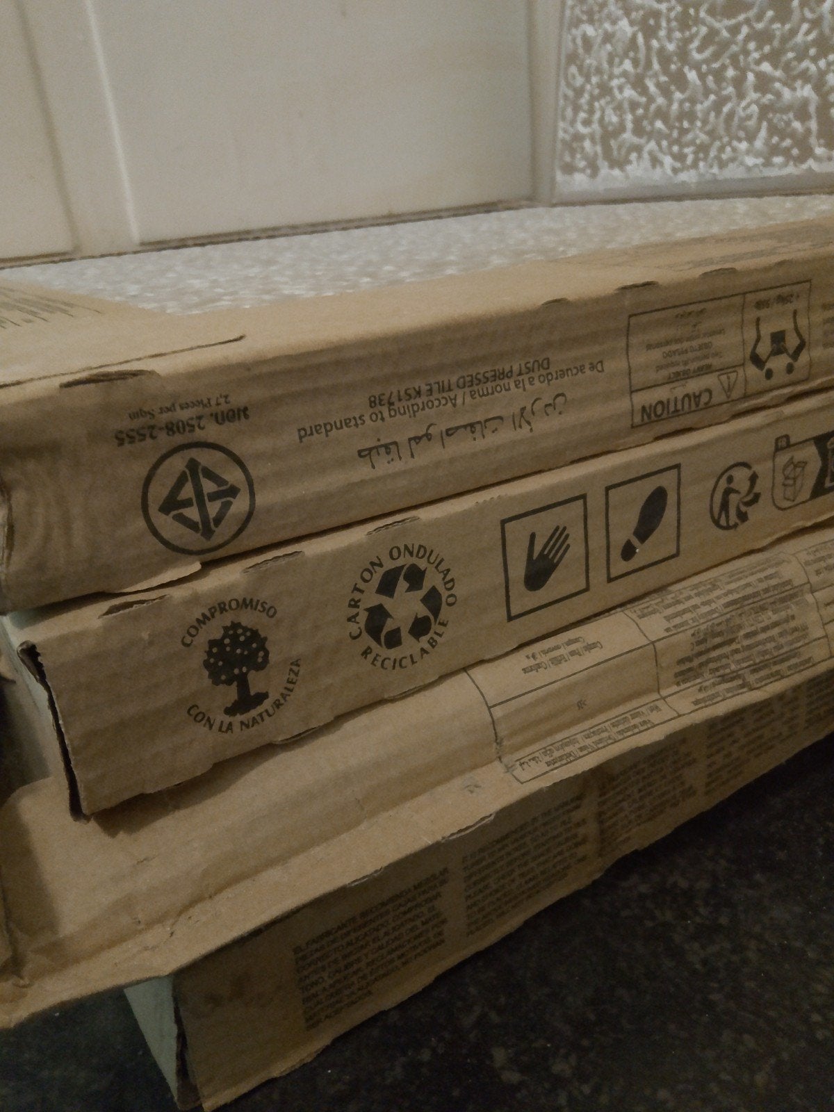 Grijze/beton-look tegels - 16 stuks, Ophalen, 40 tot 60 cm, 40 tot 60 cm, Keramiek