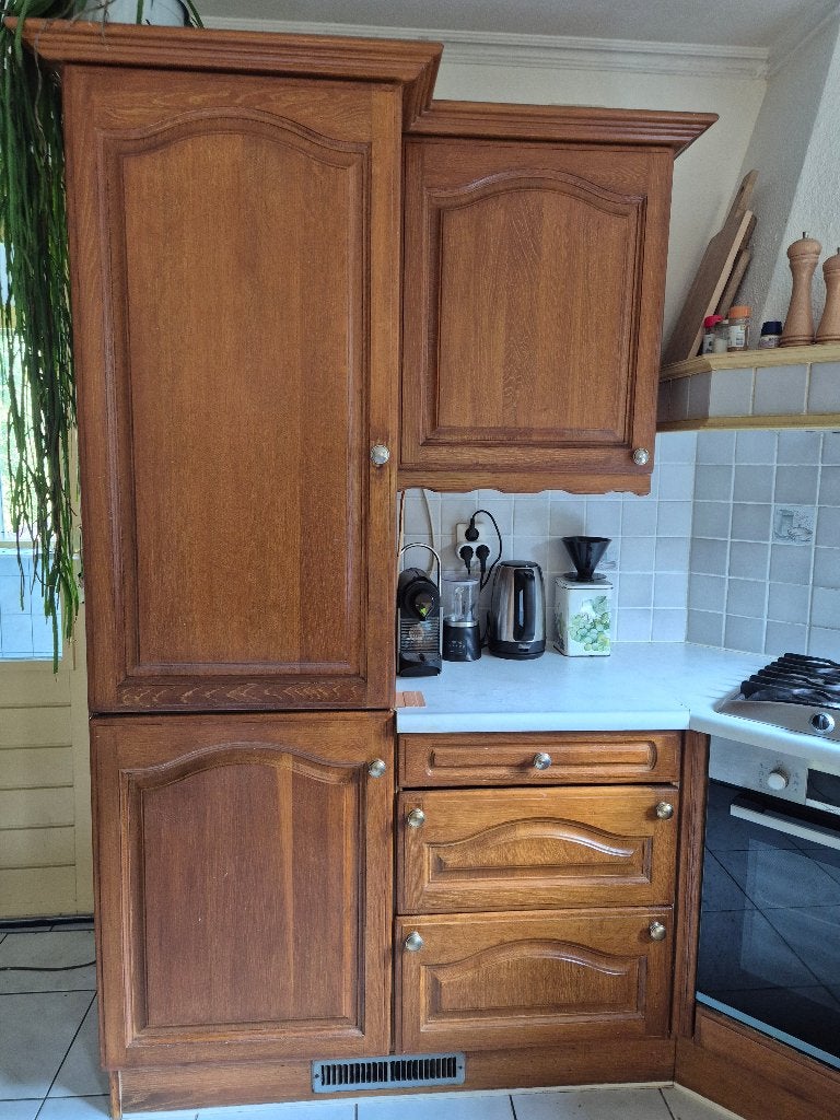 Keuken, Ophalen, Gebruikt, Bruin, Hoekkeuken