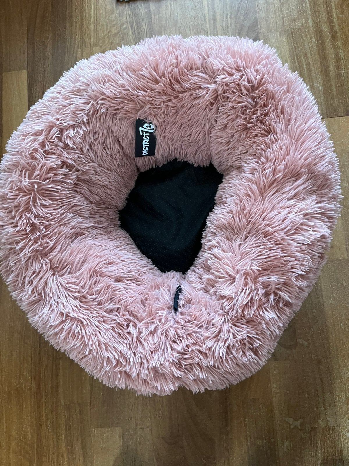 Fluffy hondenmand, oud roze., Ophalen, Gebruikt, Pluche