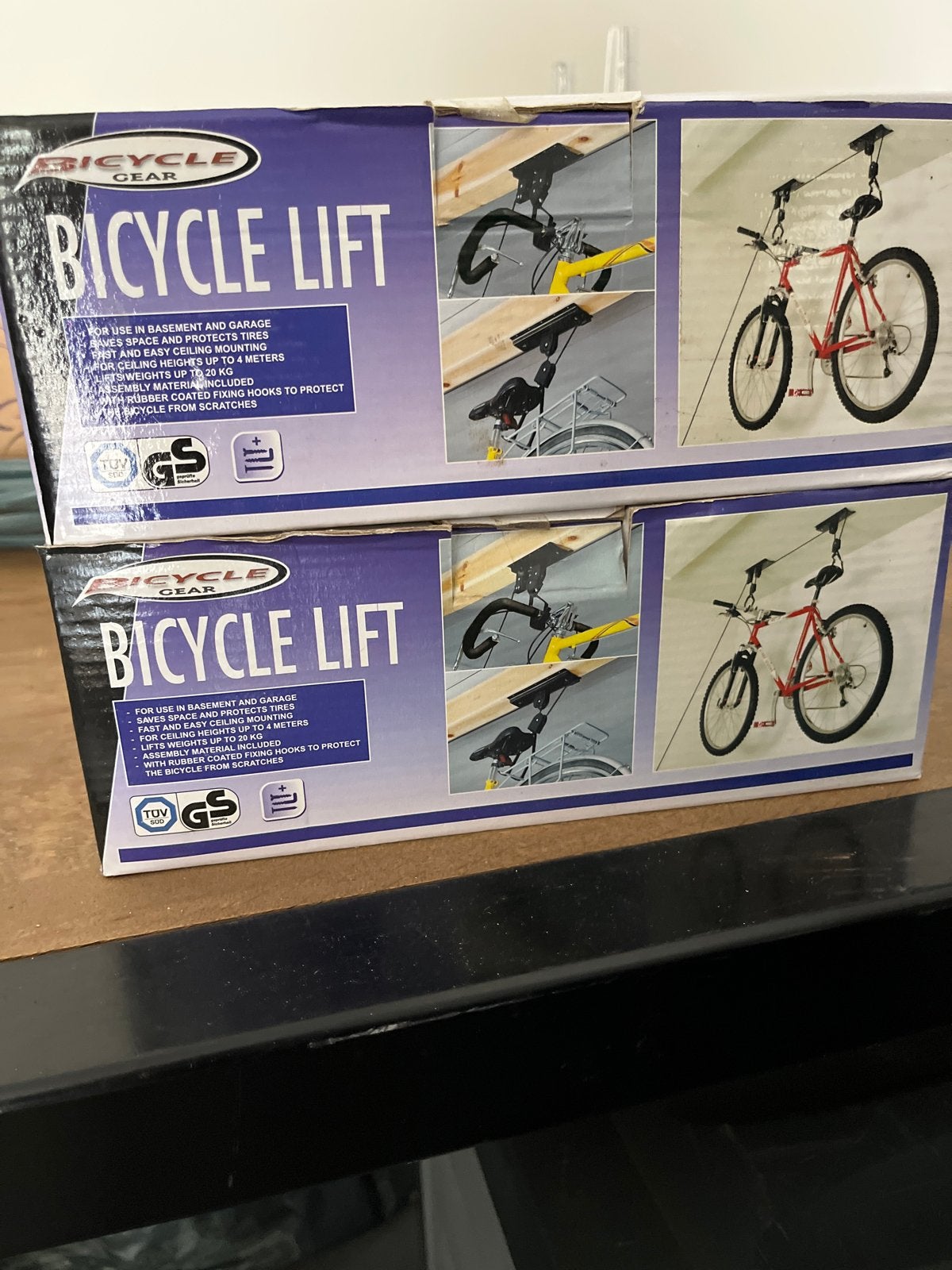 2x Fietslift Ophangsysteem Plafond Fietsenstalling, Ophalen, Nieuw