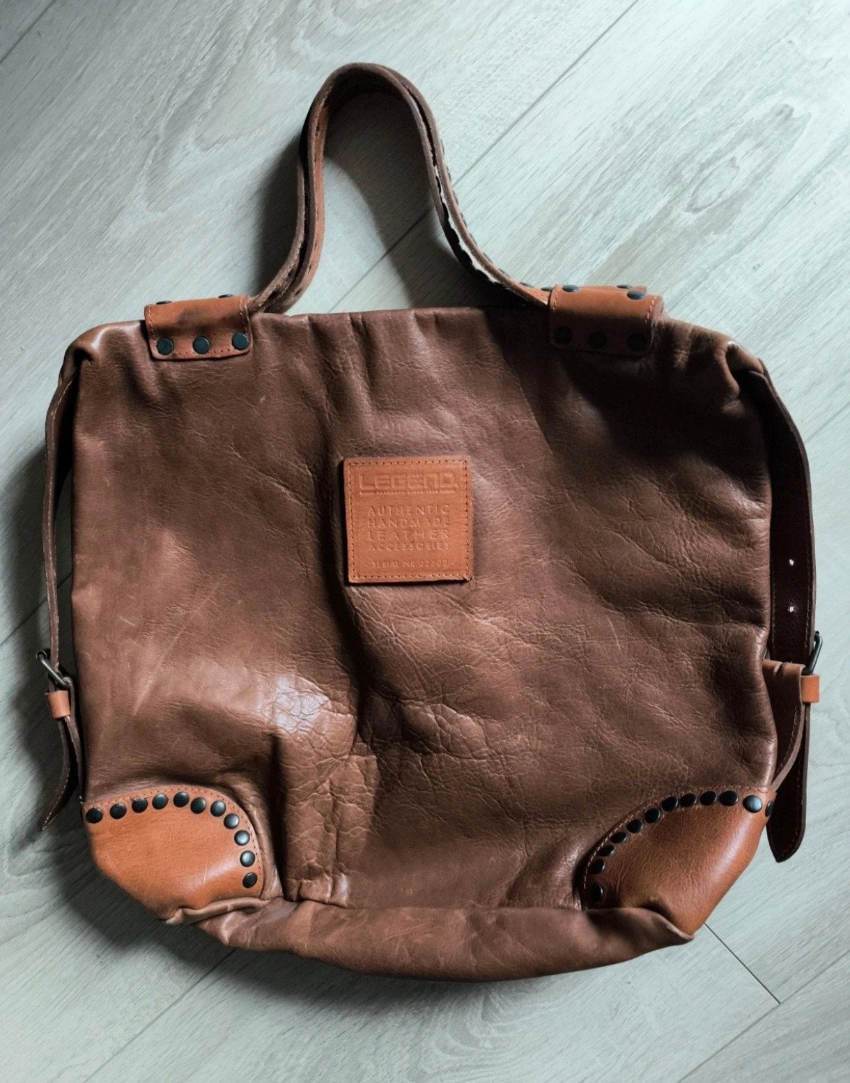 Leren tas van Legend., Ophalen of Verzenden, Gebruikt, Bruin, Handtas