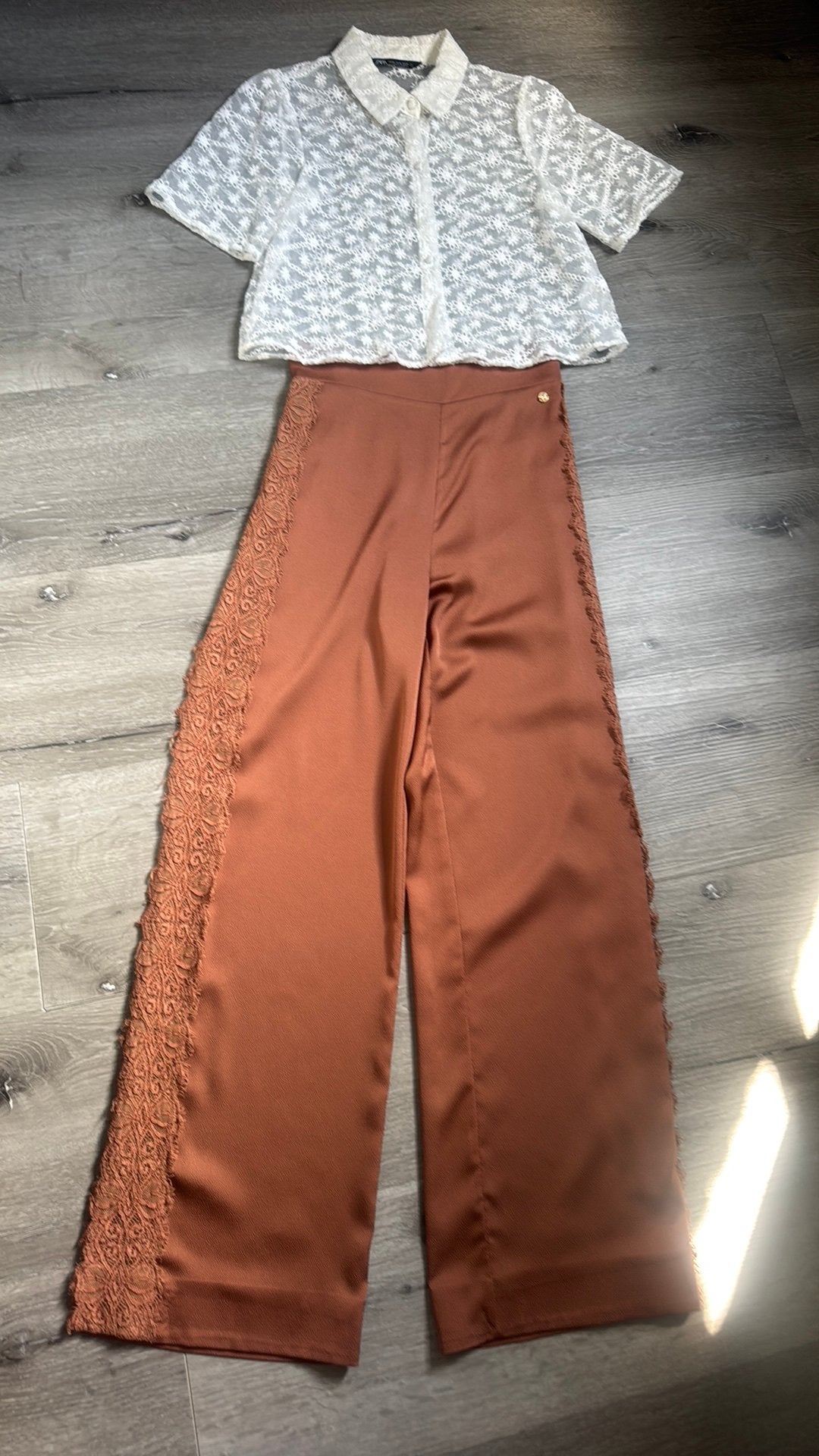 Leuke set van Josh V broek met Zara blouse, Ophalen of Verzenden, Zo goed als nieuw, Maat 34 (XS) of kleiner