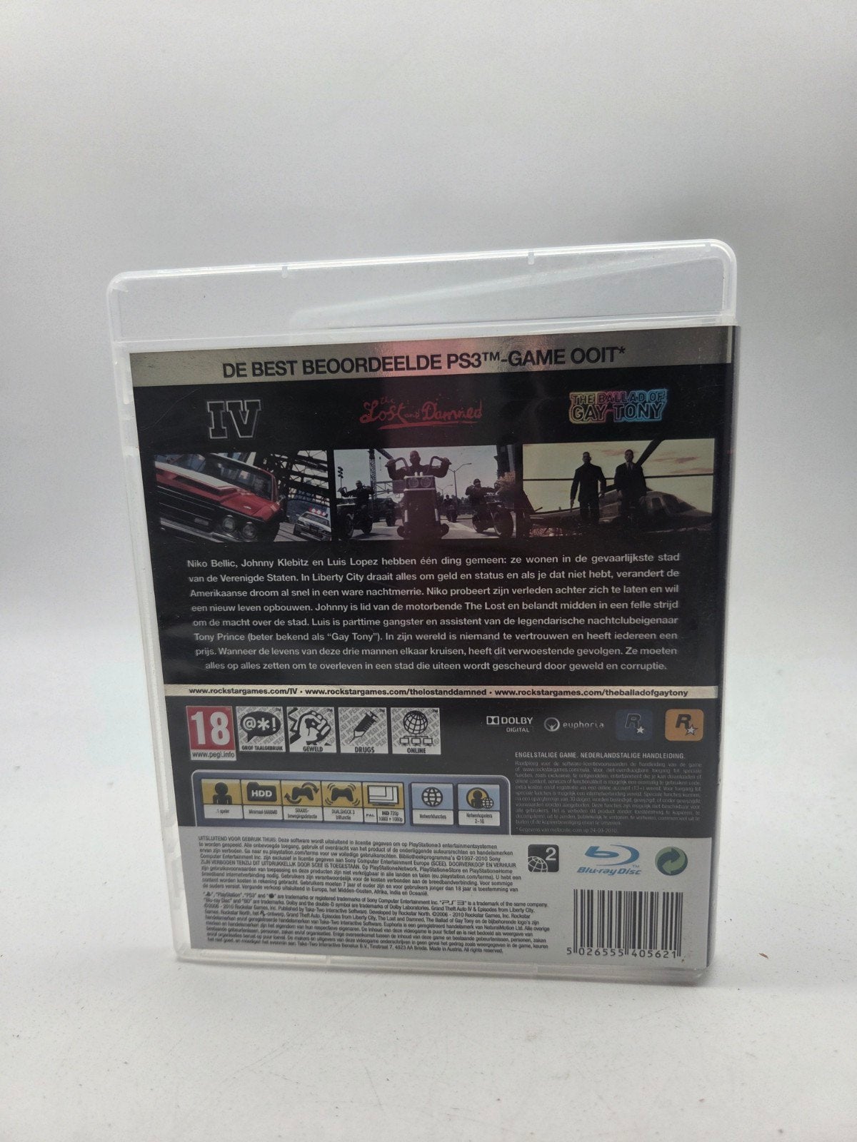 Grand Theft Auto IV: The Complete Edition PS3, Avontuur en Actie, Online, Vanaf 18 jaar, Rockstar Games, 622 Broadway, New York, NY 10012, USA