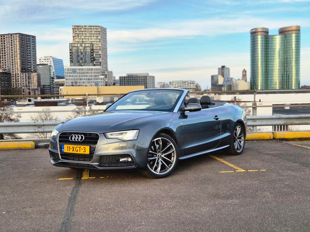Audi A5 1.8 Tfsi Cabriolet   | S-Line | Zeer compleet inruil, Auto's, Zwart, 4 cilinders, Cabriolet, 4 stoelen