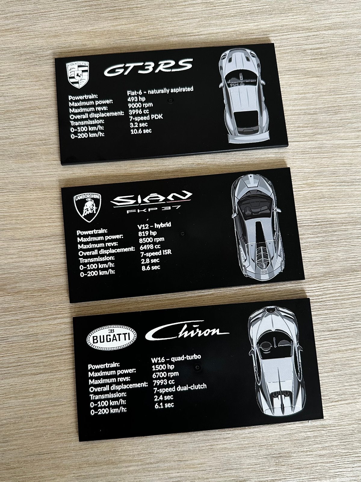 Info tiles Lego Technic (1:8) Porsche, Lamborghini, Bugatti, Lego, Accessoire, Nieuw, Ophalen of Verzenden