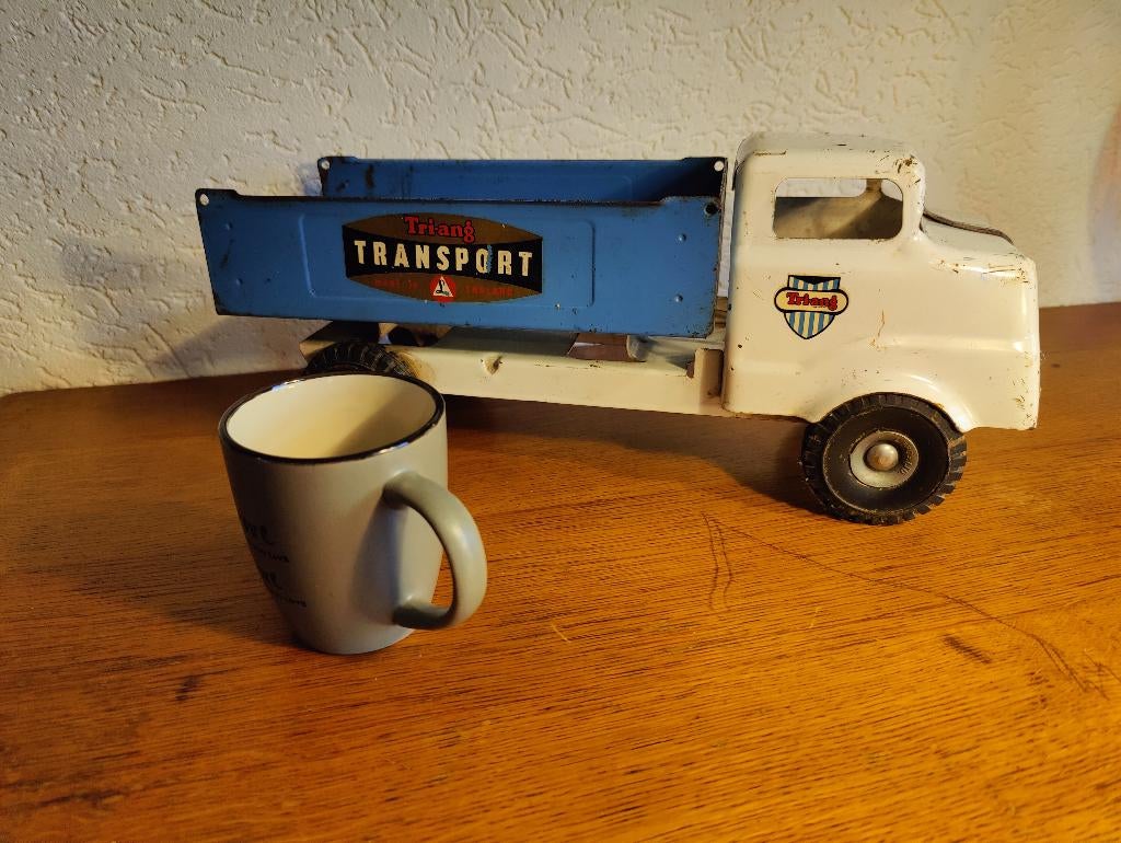Vintage Tri-ang transport vrachtwagen kiep Engeland jr 50-60, Ophalen of Verzenden