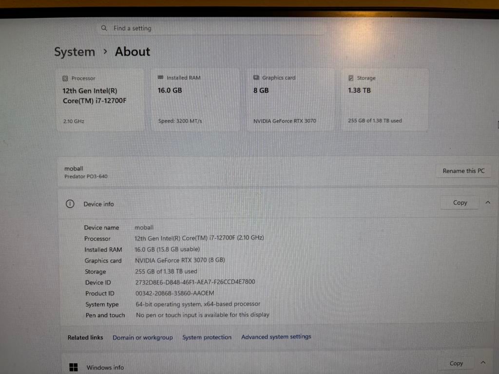Gaming PC - RTX 3070 i7-12700f 400+ FPS, Computers en Software, Desktop Pc's, Virtual Reality, Ophalen of Verzenden, Zo goed als nieuw