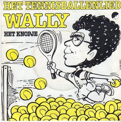 Verkocht.  Wally ‎– Het Tennisballenlied (1981), Fotohoes, 7 inch, 1980 - 1989, Ophalen of Verzenden
