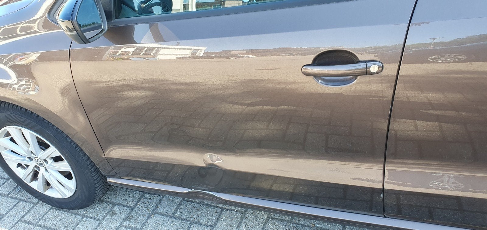 Compleet Portier linksvoor VW Polo 2012 6R, Ophalen, Voor, Volkswagen, Deur