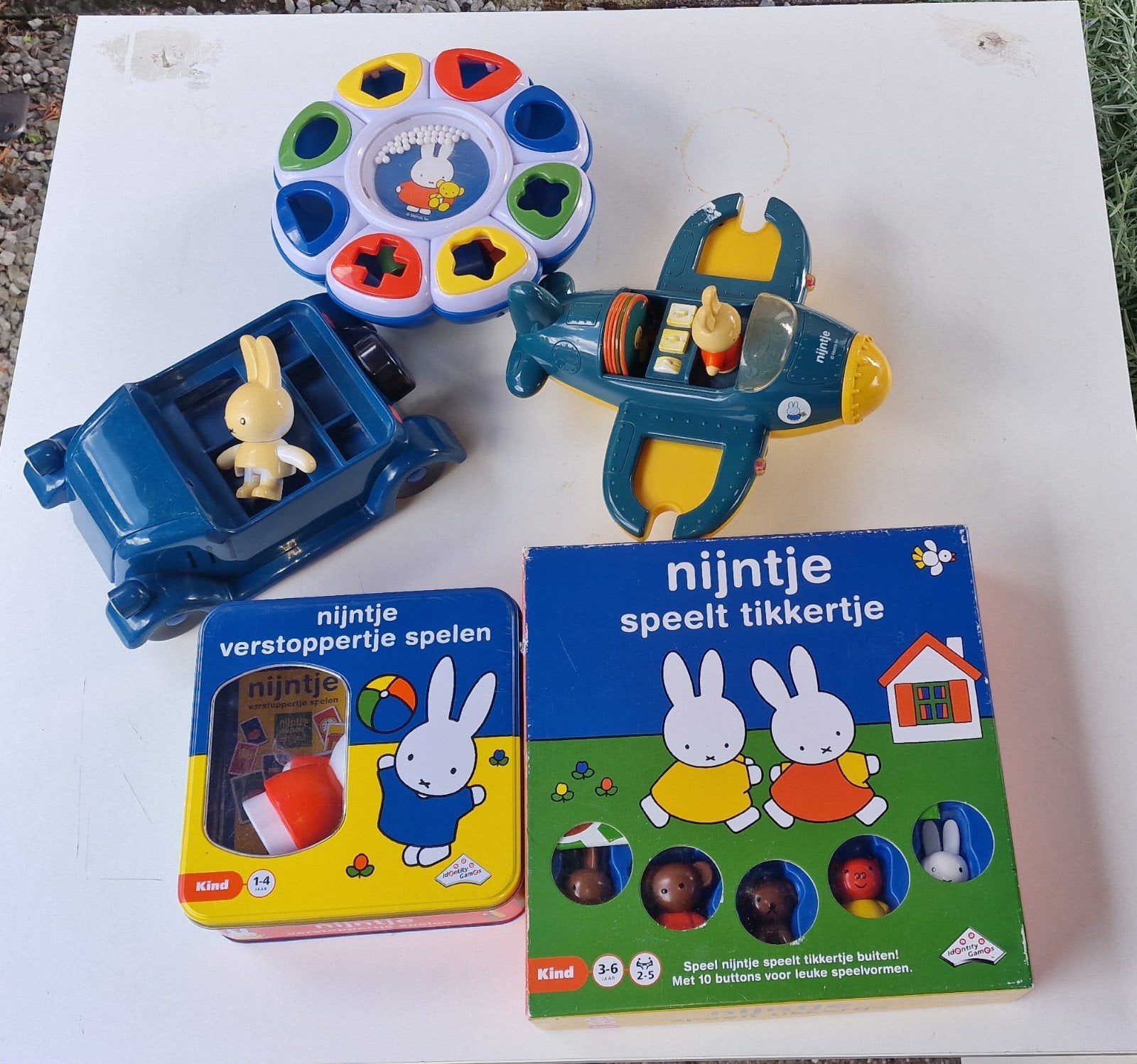 Nijntje Speelgoed Set: Auto, Vliegtuig & Spelletjes, Ophalen, Jongen of Meisje