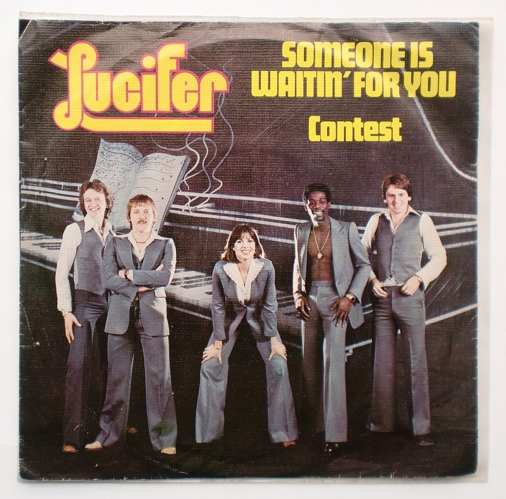 Lucifer – Someone is waiting for you/ Contest (1976) NM-/EX, 7 inch, Ophalen of Verzenden, Zo goed als nieuw, Beschermende buitenhoes