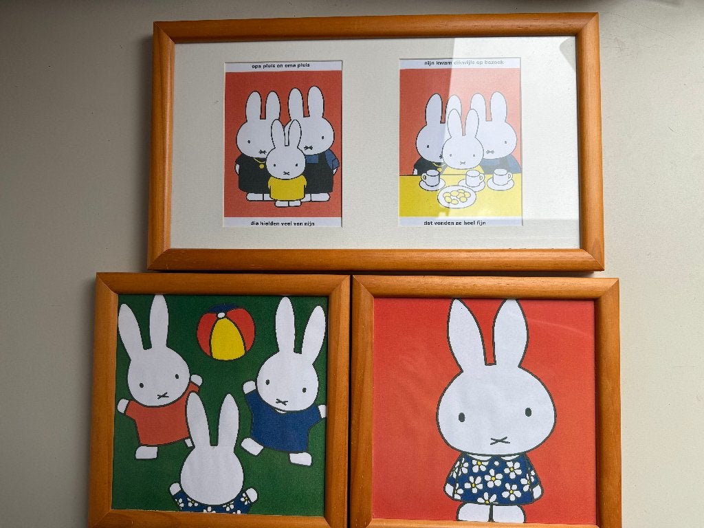 3 Nijntje lijstjes voor de kinderkamer., Kinderen en Baby's, Kinderkamer | Inrichting en Decoratie, Ophalen of Verzenden, Zo goed als nieuw