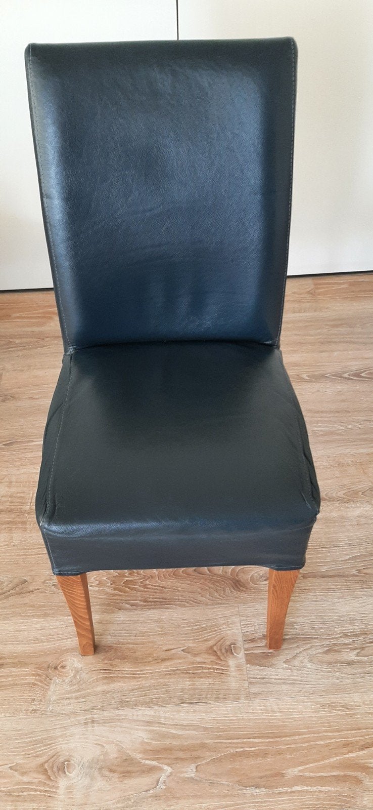 Eetkamerstoelen, Huis en Inrichting, Ophalen, Gebruikt, Blauw, Leer