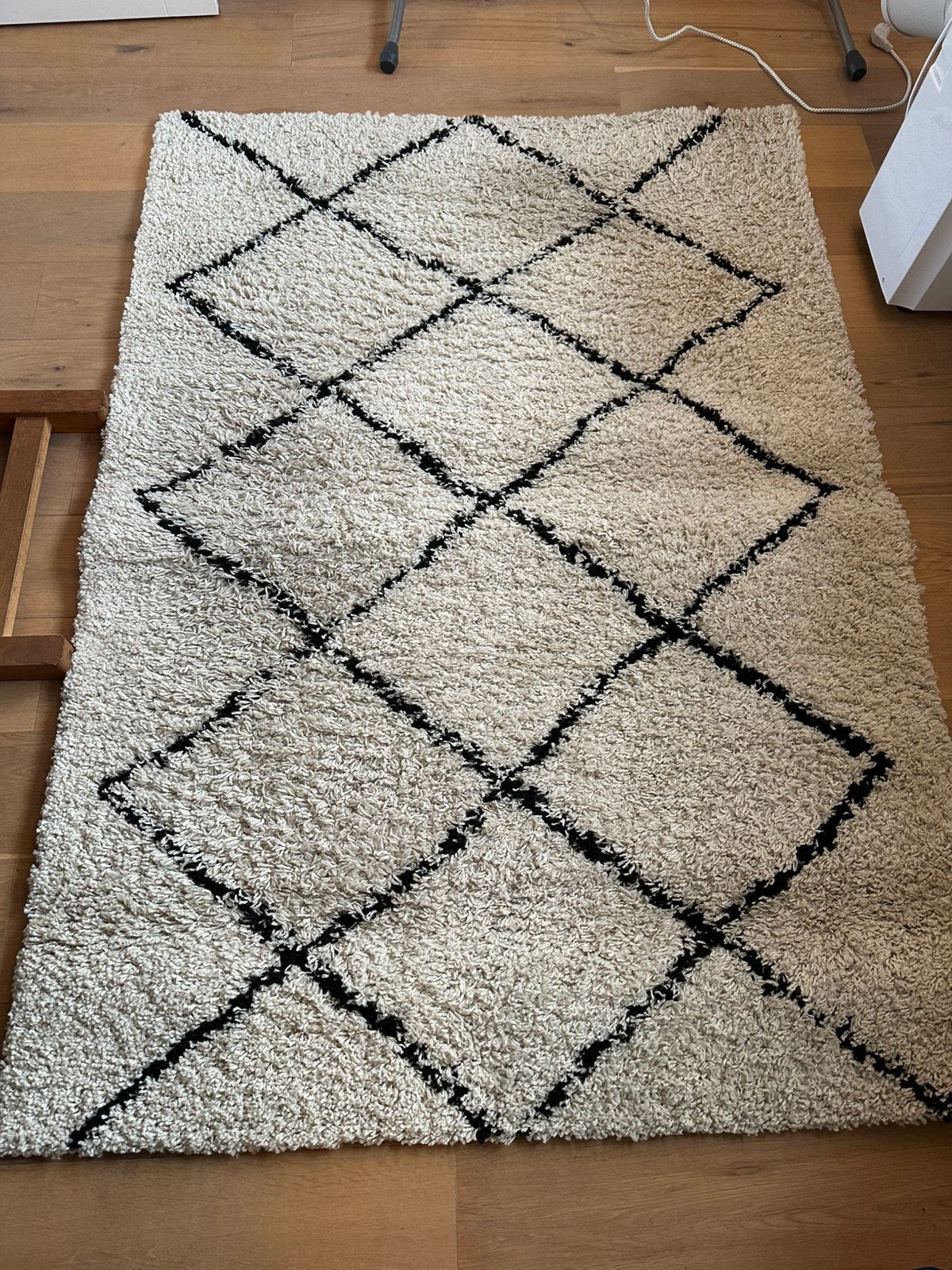 Hoogpollig vloerkleed 190x130, Ophalen, Zo goed als nieuw, Rechthoekig, 200 cm of meer