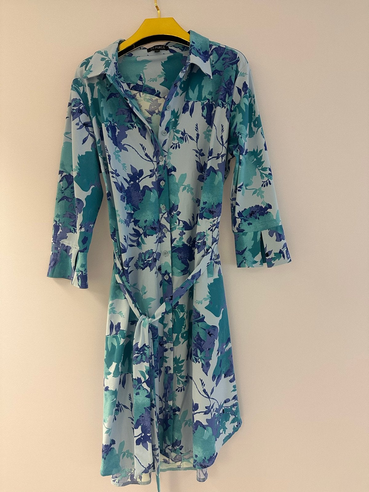 Mi piace jurk nieuw met kaartjes, Blauw, Maat 42/44 (L), Nieuw, Ophalen of Verzenden