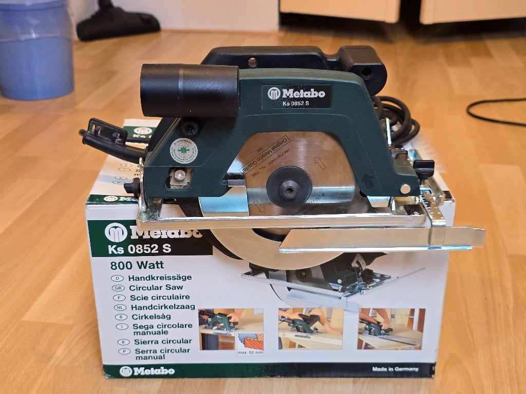 Metabo handcirkelzaag type KS 0852 S, Cirkelzaag, 600 tot 1200 watt, Ophalen of Verzenden, Zo goed als nieuw