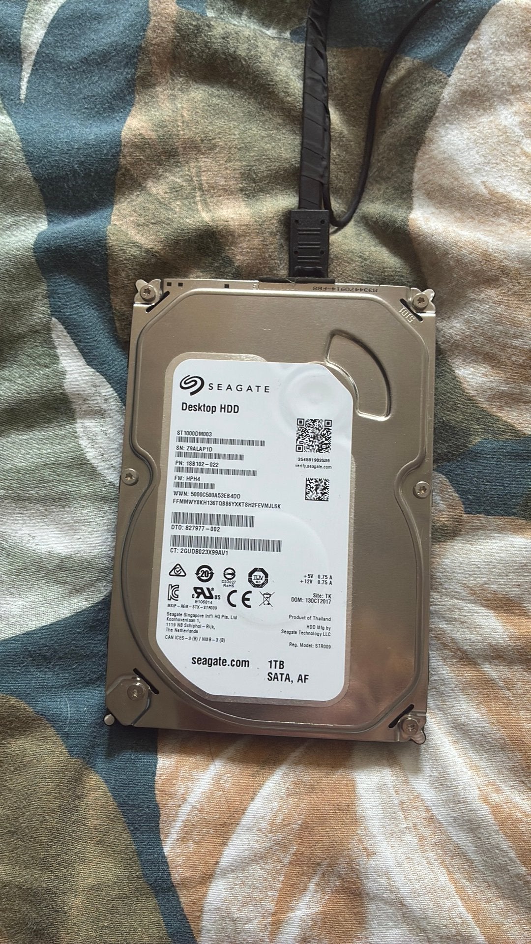 Seagate Desktop HDD 1TB(ST1000DM003)Interne Harde Schijf 3.5, Intern, Ophalen of Verzenden, Zo goed als nieuw, Desktop