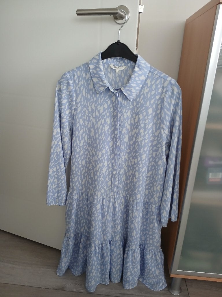 Lichtblauw jurkje, maat M, Maat 38/40 (M), Blauw, Ophalen of Verzenden, Zo goed als nieuw