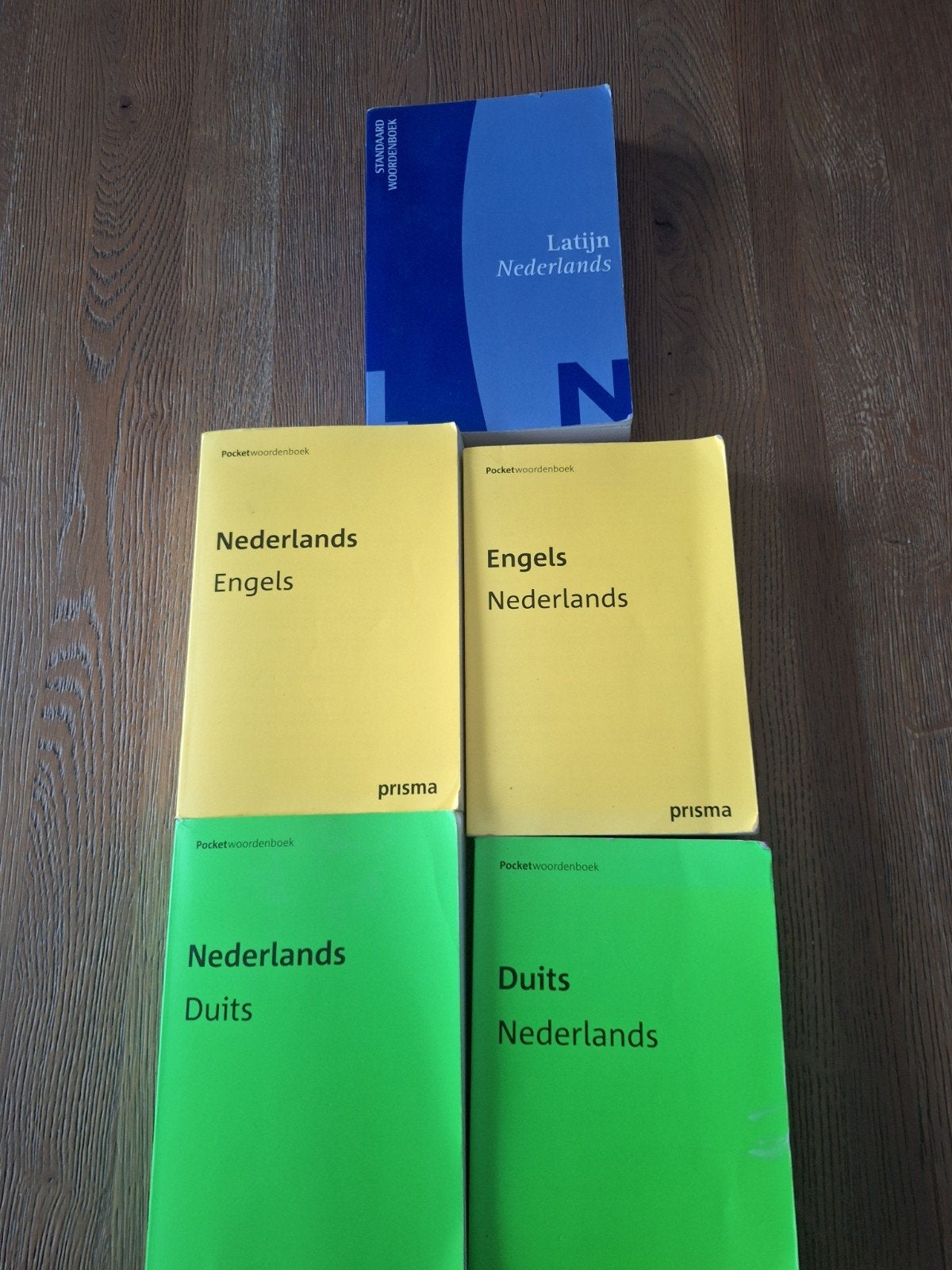 Set van 5 woordenboeken: Nederlands, Engels, Duits, Latijn, Boeken, Ophalen of Verzenden, Zo goed als nieuw, Prisma of Spectrum